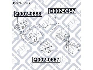 Подушка двигателя Q0020687 (Q-FIX)