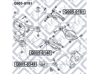 Сайлентблок Q0050181 (Q-FIX)