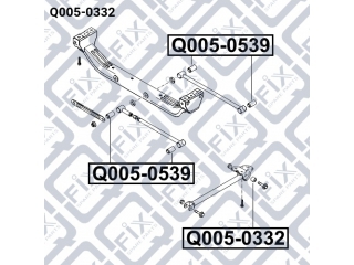 Сайлентблок Q0050332 (Q-FIX)