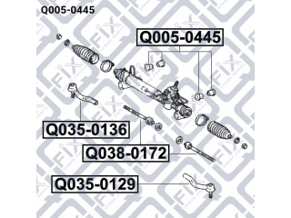 Сайлентблок Q0050445 (Q-FIX)