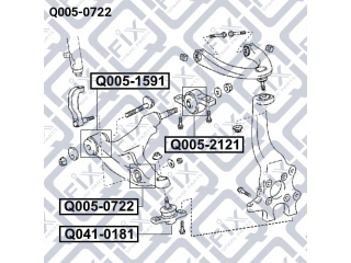 Сайлентблок Q0050722 (Q-FIX)