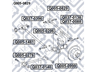 Сайлентблок Q0050829 (Q-FIX)