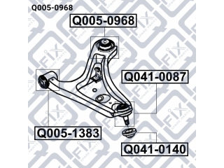 Сайлентблок Q0050968 (Q-FIX)
