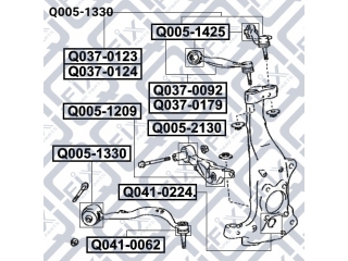 Сайлентблок Q0051330 (Q-FIX)