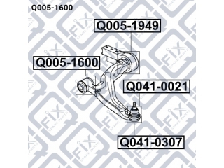 Сайлентблок Q0051600 (Q-FIX)