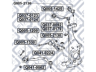 Сайлентблок Q0052130 (Q-FIX)