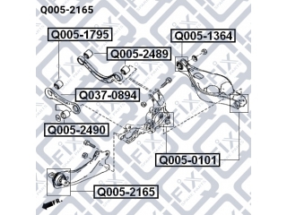 Сайлентблок Q0052165 (Q-FIX)