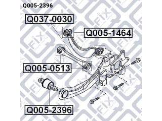 Сайлентблок Q0052396 (Q-FIX)