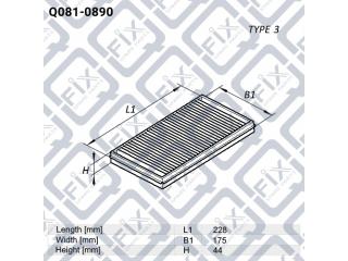 Фильтр воздушный Q0810890 (Q-FIX)