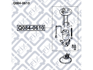 Фильтр топливный Q0840610 (Q-FIX)