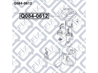 Фильтр топливный Q0840612 (Q-FIX)
