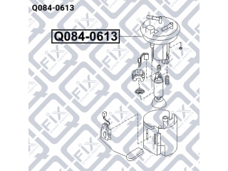 Фильтр топливный Q0840613 (Q-FIX)