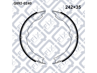 Колодки ручника Q0920240 (Q-FIX)