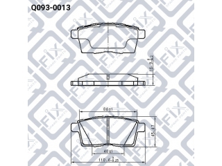 Тормозные колодки Q0930013 (Q-FIX)