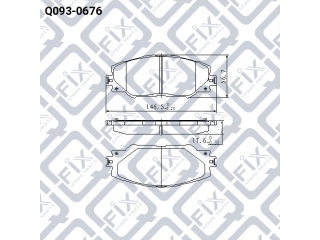 Тормозные колодки Q0930676 (Q-FIX)