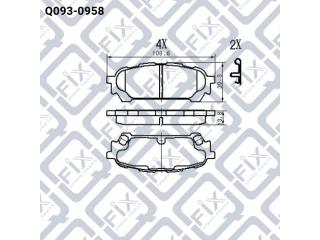 Тормозные колодки Q0930958 (Q-FIX)