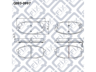 Тормозные колодки Q0930997 (Q-FIX)