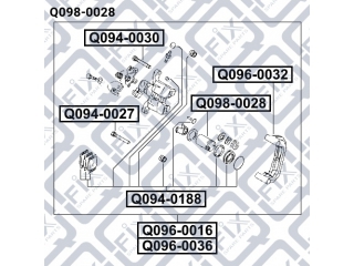 Поршень суппорта Q0980028 (Q-FIX)