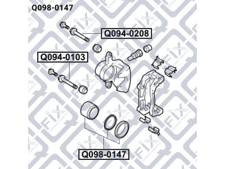 Ремкомплект суппорта Q0980147 (Q-FIX)