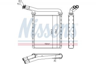 707090 NISSENS - Радиатор печки - Autoyamato