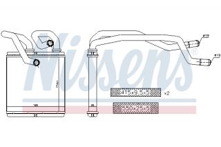 72216 NISSENS - Радиатор печки - Autoyamato