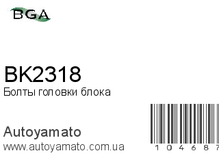 Болты головки блока BK2318 (BGA)