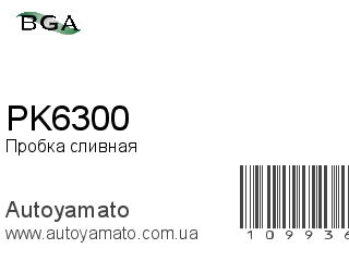 Пробка сливная PK6300 (BGA)