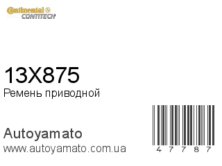 13X875 (CONTITECH)