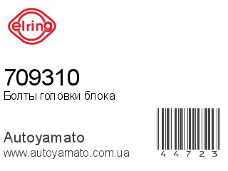 Болты головки блока 709310 (ELRING)