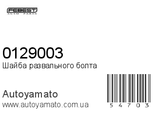 Шайба развального болта 0129003 (FEBEST)