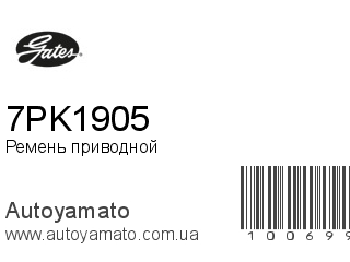 Ремень приводной 7PK1905 (GATES)