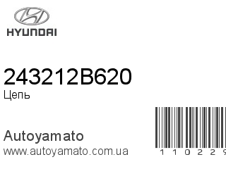 Цепь 243212B620 (HYUNDAI)