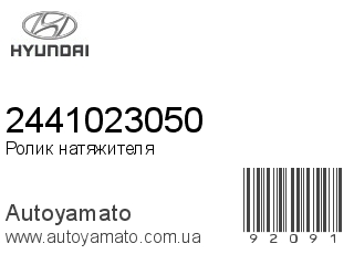 Ролик натяжителя 2441023050 (HYUNDAI)