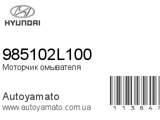 Моторчик омывателя 985102L100 (HYUNDAI)