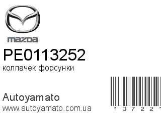 колпачек форсунки PE0113252 (MAZDA)