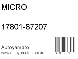 17801-87207 (MICRO)