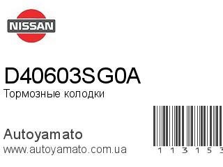Тормозные колодки D40603SG0A (NISSAN)
