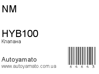 Клапана HYB100 (NM)