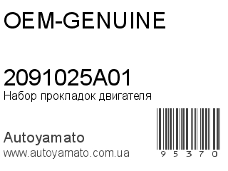 Набор прокладок двигателя 2091025A01 (OEM-GENUINE)