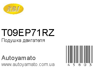 Подушка двигателя T09EP71RZ (RBI)