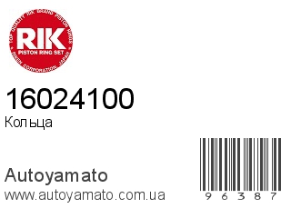 Кольца 16024100 (RIK)