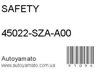 45022-SZA-A00 (SAFETY)