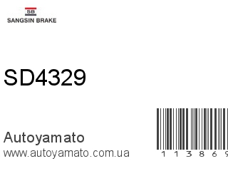 Тормозной диск SD4329 (SANGSIN)
