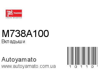Вкладыши M738A100 (TAIHO)